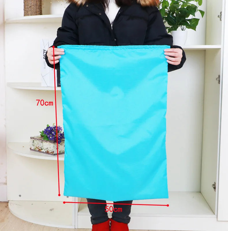 Heavy-Duty Waterproof Drawstring Storage Bag (Jumbo Capacity)