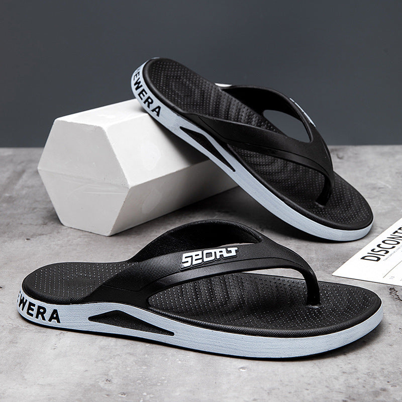Trendy Neutral-Colored Flip-Flops