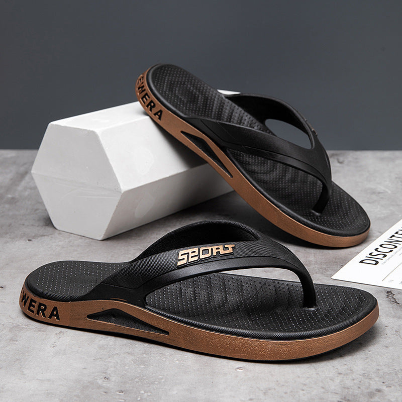 Trendy Neutral-Colored Flip-Flops