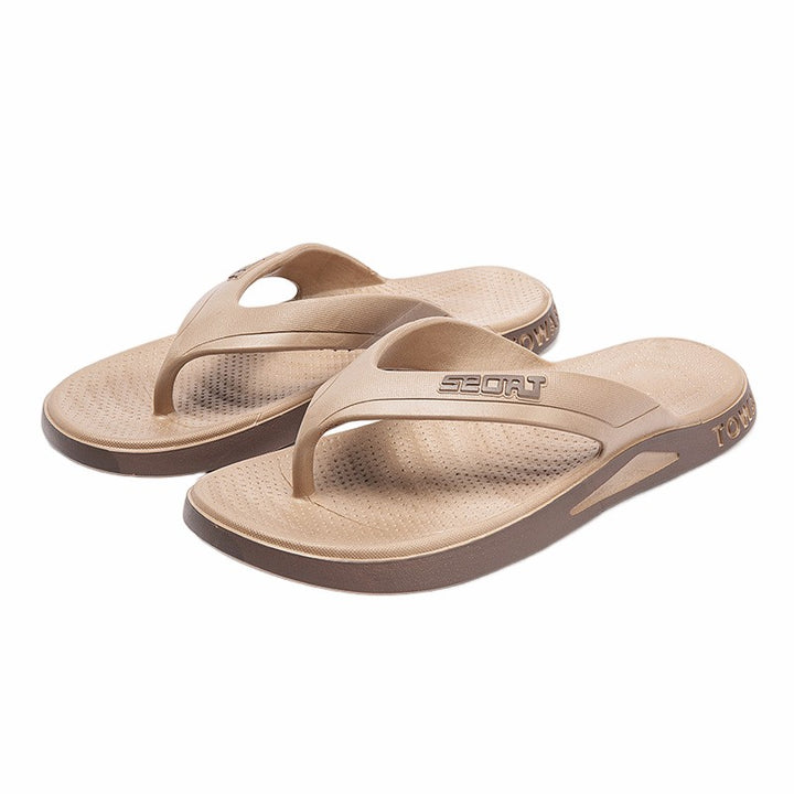 Trendy Neutral-Colored Flip-Flops