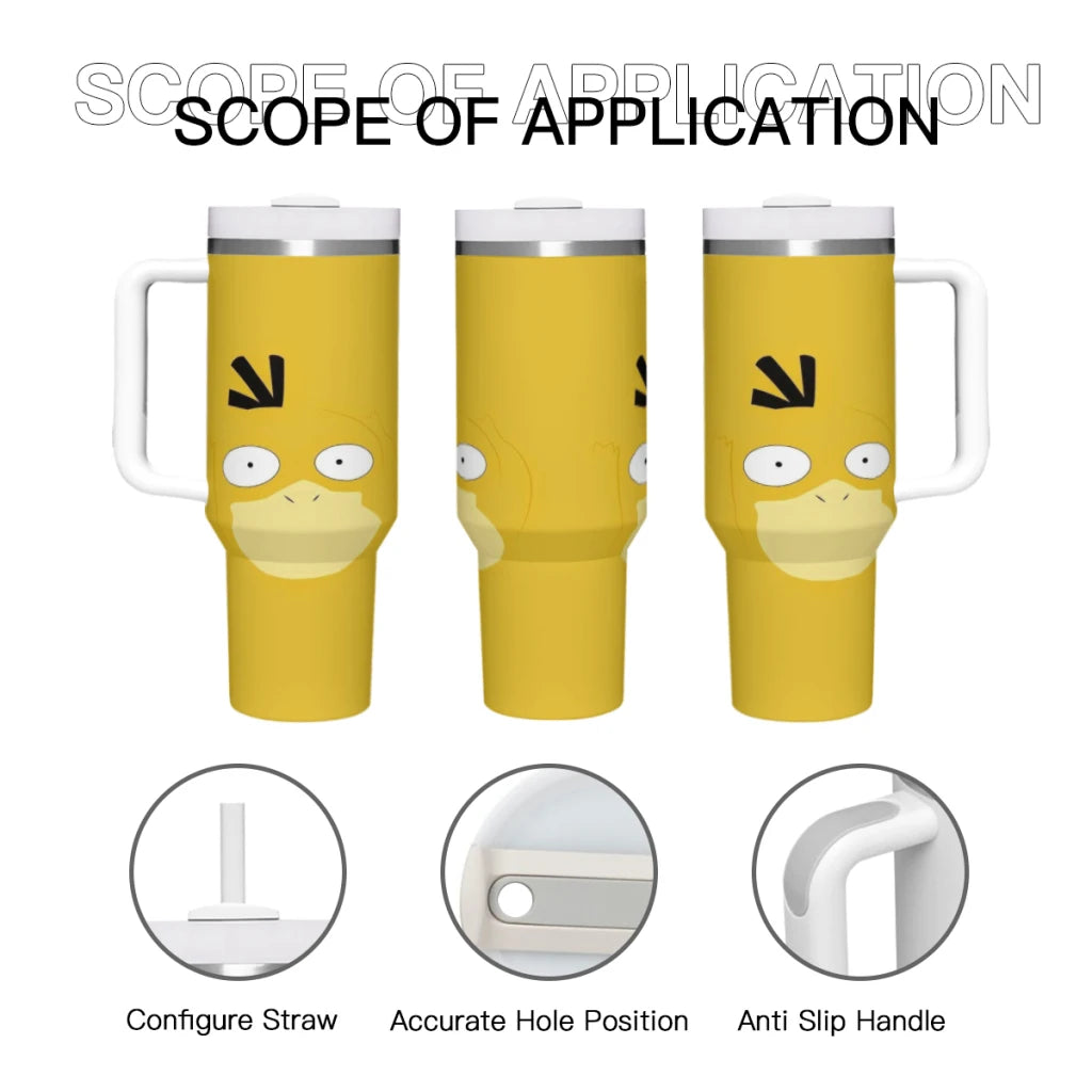 Pokemon 40 Oz Ultimate Tumbler with Handle and Straw Vacuum Insulated Tumbler