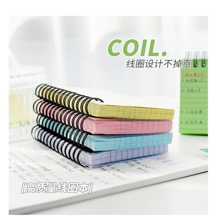 Horizontal Line Notebook Tearable Coil Book Cuaderno Journal Note Book Office Supplies Diary Libretas Stationery Notebooks