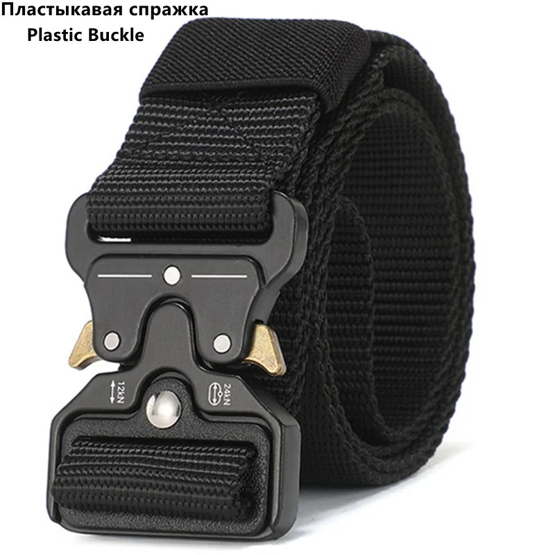 Men’s Tactical Nylon Belt - High-Quality Multifunctional Hunting Belt with Durable Buckle