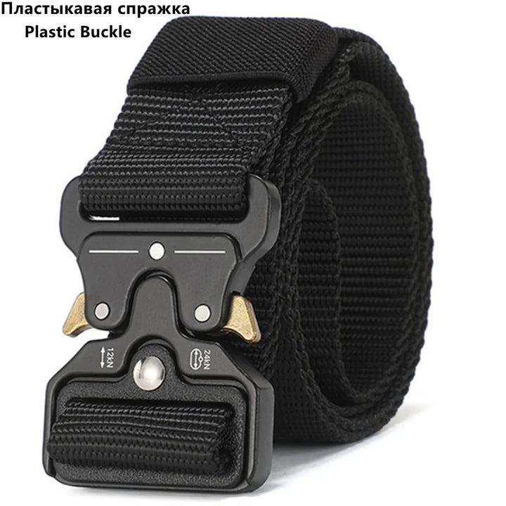 Men’s Tactical Nylon Belt - High-Quality Multifunctional Hunting Belt with Durable Buckle