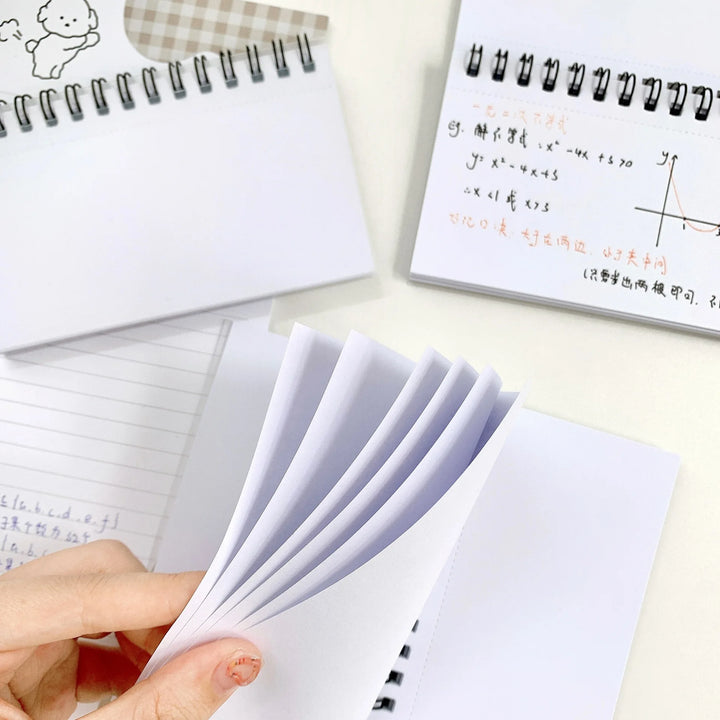 Horizontal Line Notebook Tearable Coil Book Cuaderno Journal Note Book Office Supplies Diary Libretas Stationery Notebooks