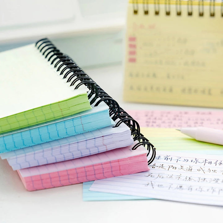 Horizontal Line Notebook Tearable Coil Book Cuaderno Journal Note Book Office Supplies Diary Libretas Stationery Notebooks