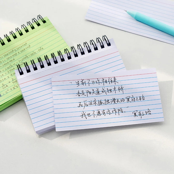 Horizontal Line Notebook Tearable Coil Book Cuaderno Journal Note Book Office Supplies Diary Libretas Stationery Notebooks