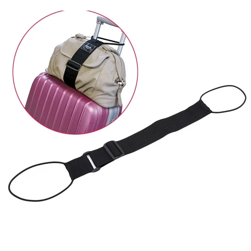 Elastic Adjustable Luggage Strap – Bungee Carrier Belt for Travel & Security