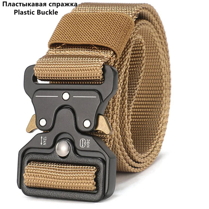 Men’s Tactical Nylon Belt - High-Quality Multifunctional Hunting Belt with Durable Buckle