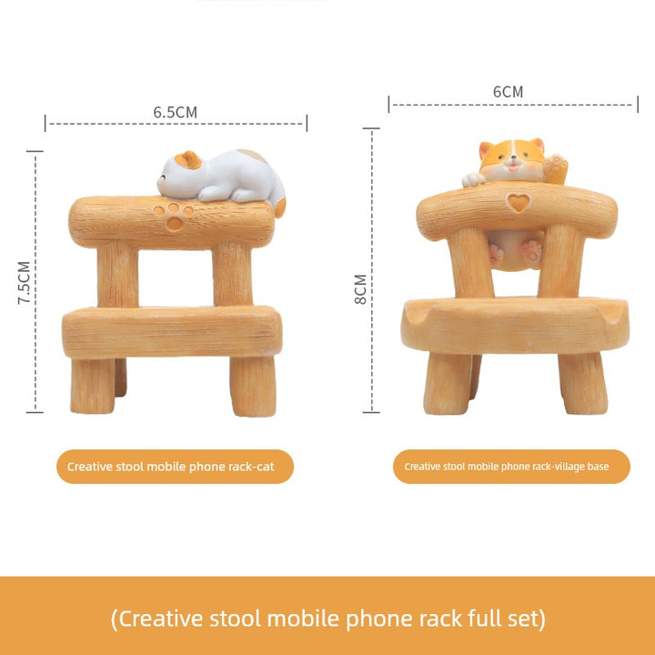 Young Adult Heart Stool Cute Office Desk Surface Panel Decorations