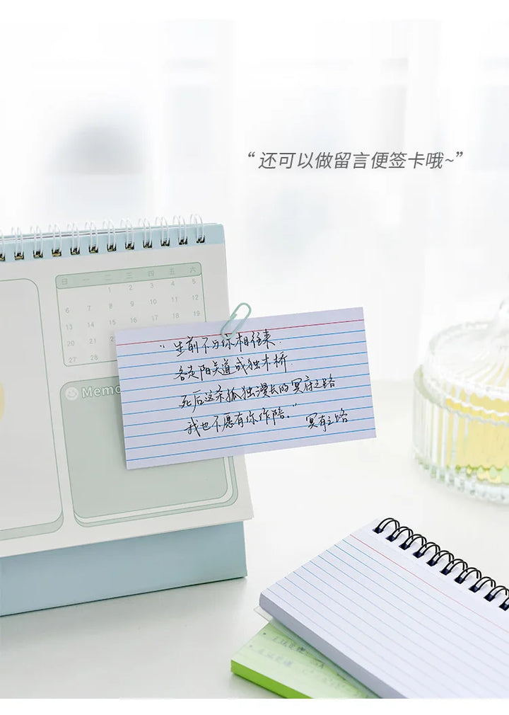 Horizontal Line Notebook Tearable Coil Book Cuaderno Journal Note Book Office Supplies Diary Libretas Stationery Notebooks