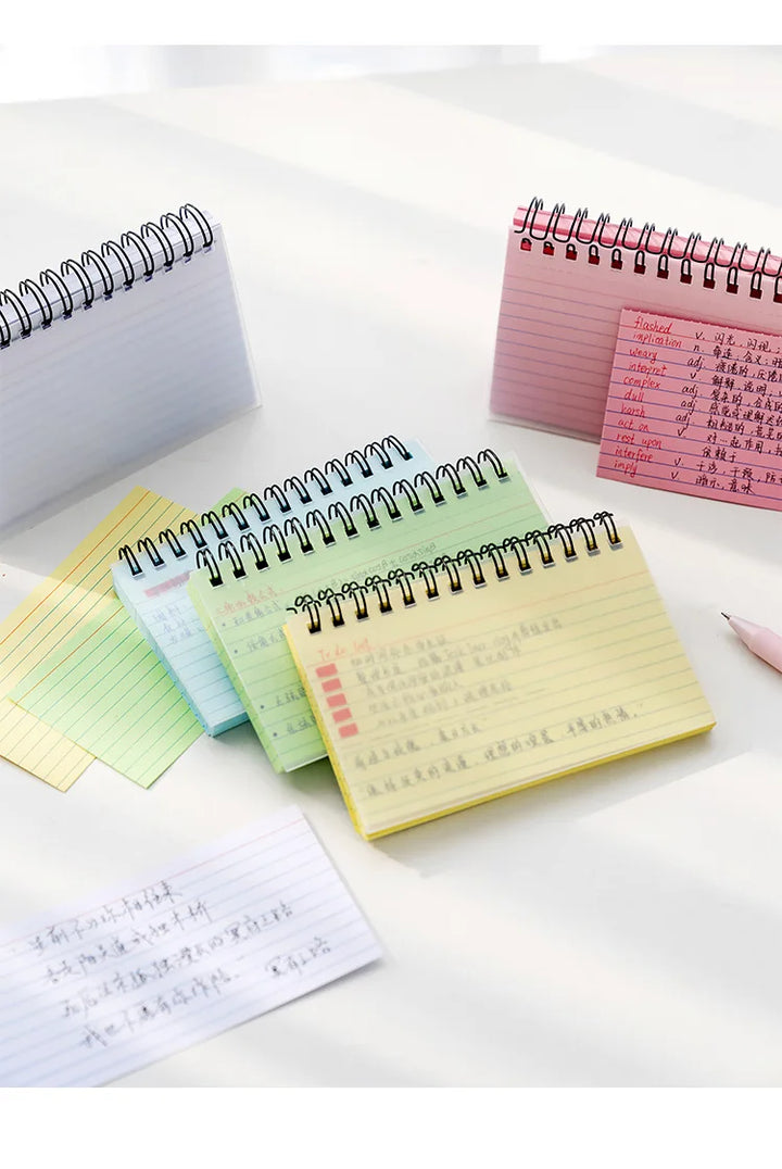 Horizontal Line Notebook Tearable Coil Book Cuaderno Journal Note Book Office Supplies Diary Libretas Stationery Notebooks