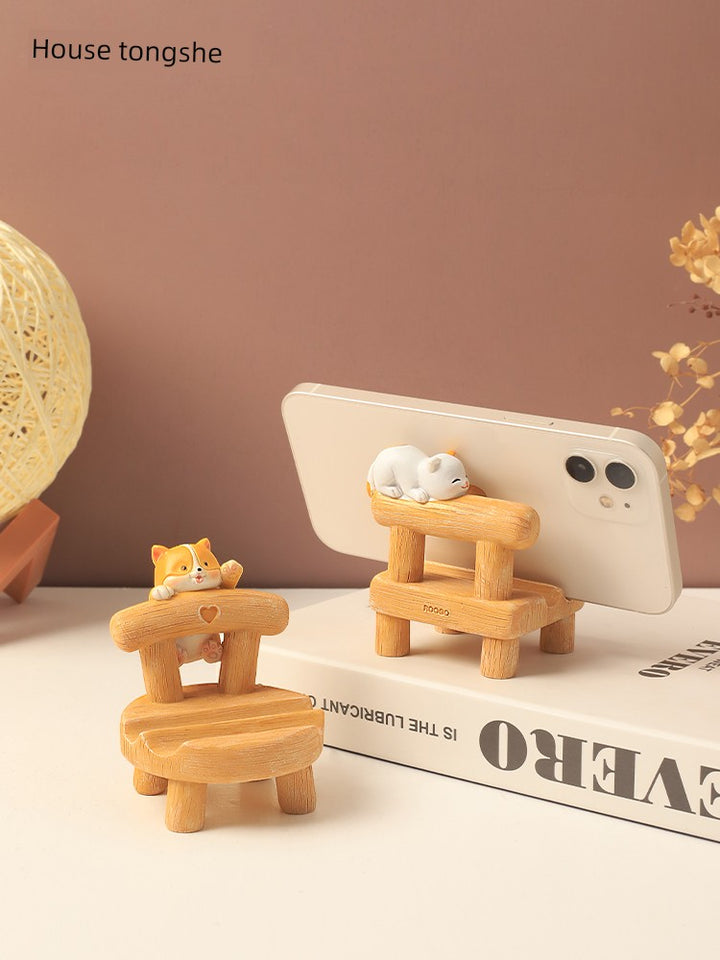 Young Adult Heart Stool Cute Office Desk Surface Panel Decorations
