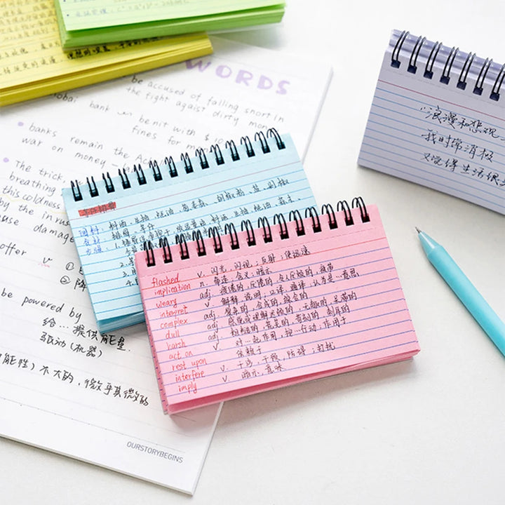 Horizontal Line Notebook Tearable Coil Book Cuaderno Journal Note Book Office Supplies Diary Libretas Stationery Notebooks